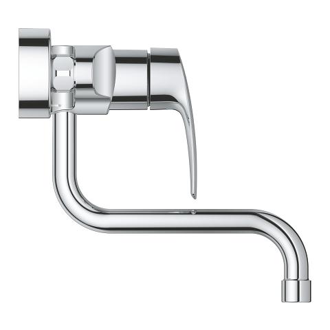 Grohe Eurosmart Chrome zidna baterija (slavina) za sudoperu sa pokretnim izlivom donjim 31391003