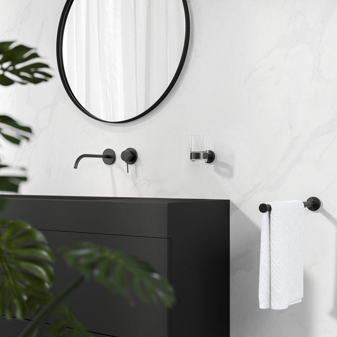 Geesa Nemox Black držač čaše i čaša  916502-06