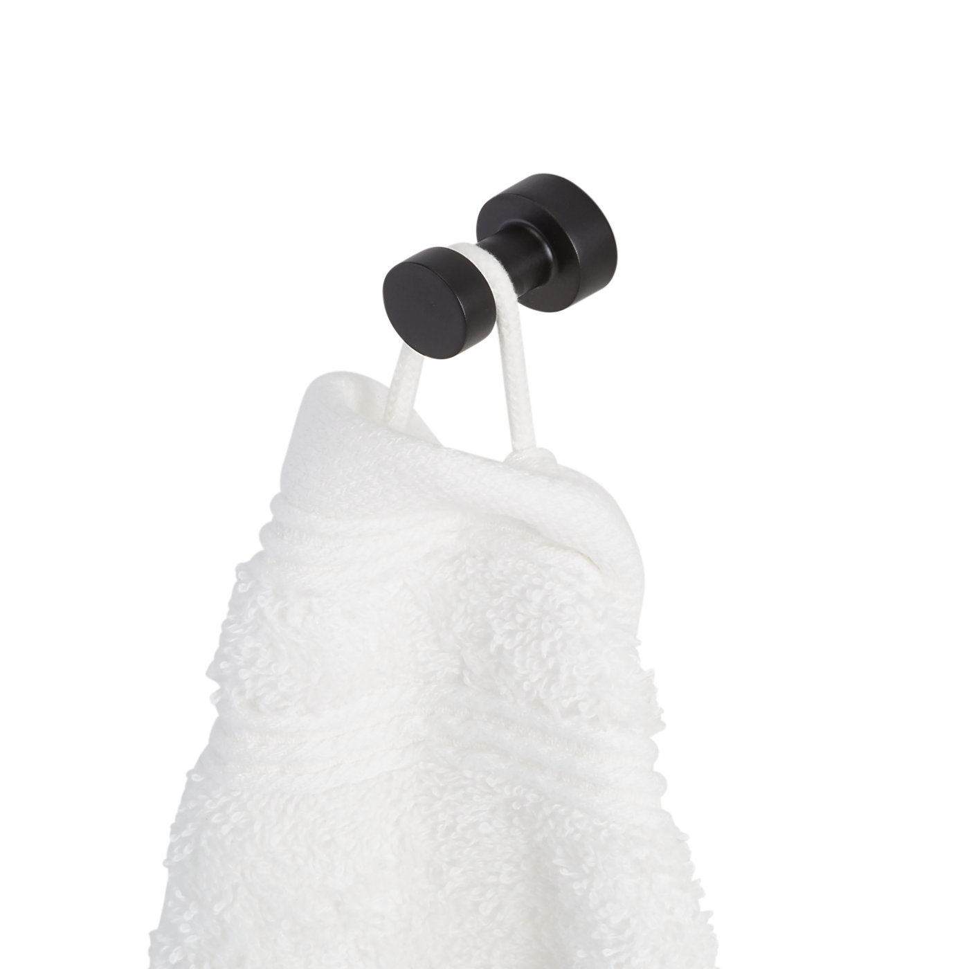 Geesa Nemox Black kukica (vešalica) za peškir 916513-06