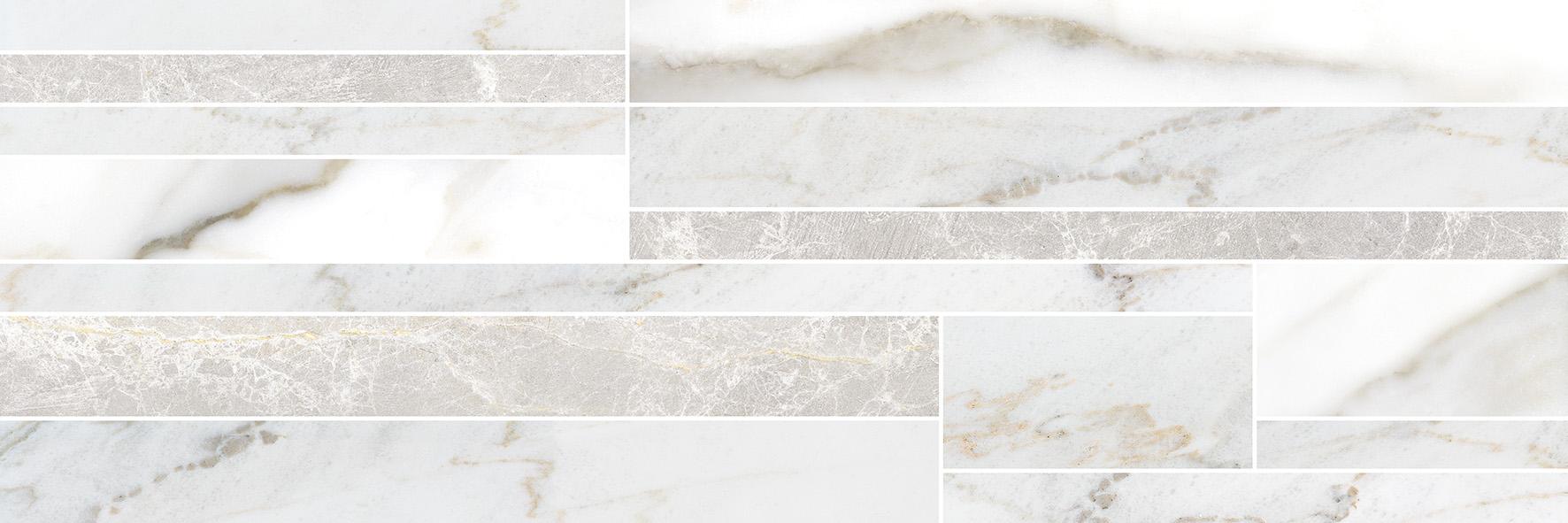 Keramika Kanjiža Marmo Bianco Scala 25x75 9,2mm pločica zidna 1.312 62.976