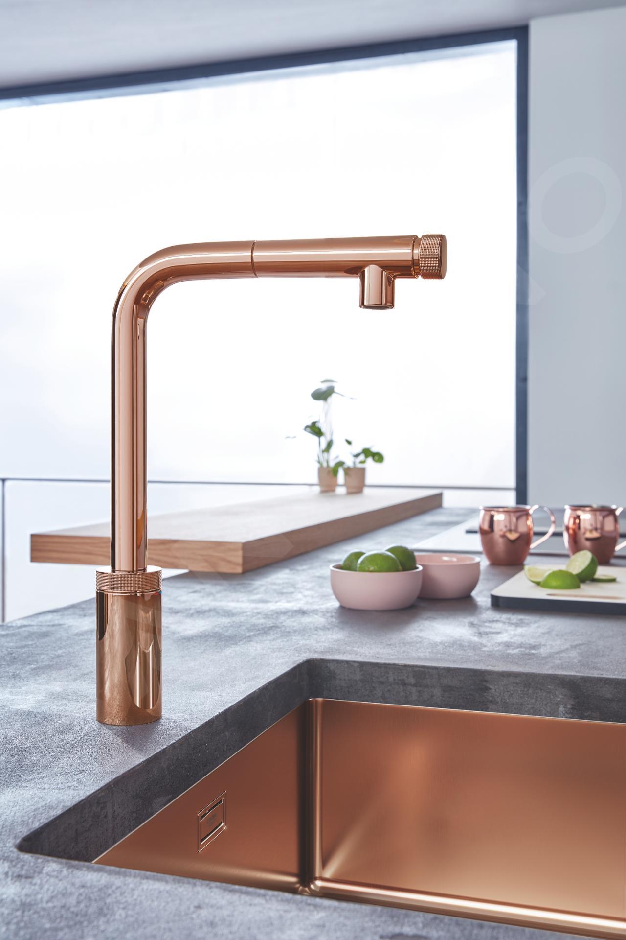 Grohe Minta SmartControl 320  Warm Sunset baterija (slavina) za sudoperu sa izvlačećim tušem 31613DA0