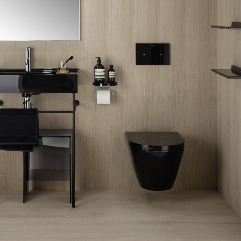 Laufen Kartell Black Glossy Rimless WC šolja konzolna 37x54,5x35,5 8.2033.7.020.000.1