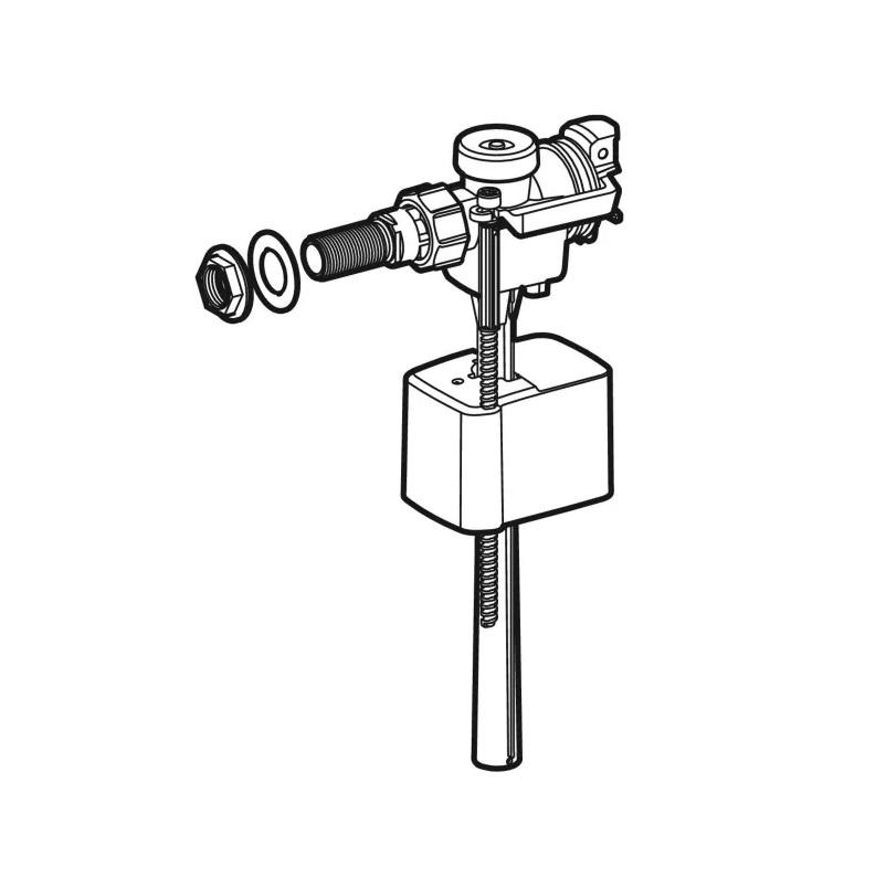 Geberit Chrome dovodni ventil tip 333 sa bočnim priključkom za vodu 3/8