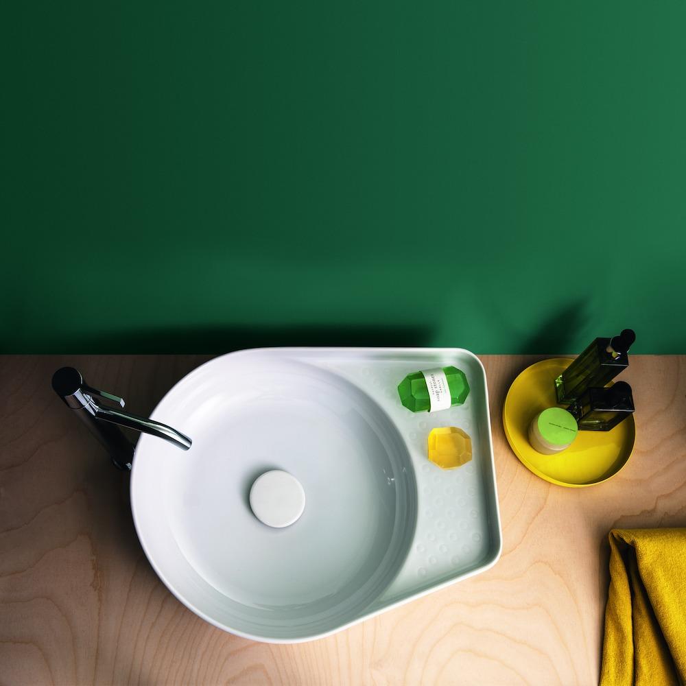 Laufen Val White umivaonik (lavabo) 50x40x12,5 nadgradni bez rupe za bateriju 8.1228.1.000.109.1