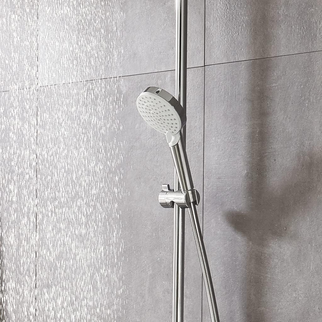 Hansgrohe Crometta Vario EcoSmart+ 100 White/Chrome ručni tuš sa 2 vrste mlaza 26336400