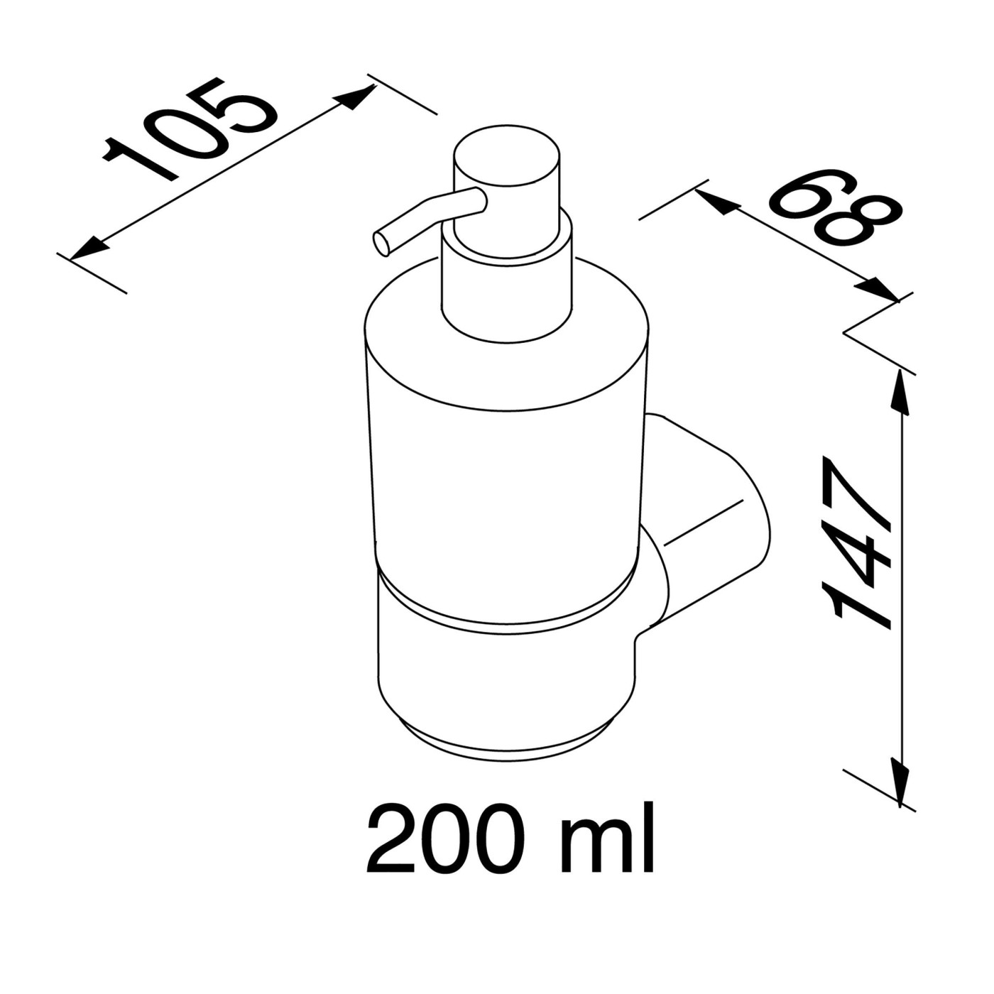 Geesa Wynk Chrome dozer tečnog sapuna 914516-02