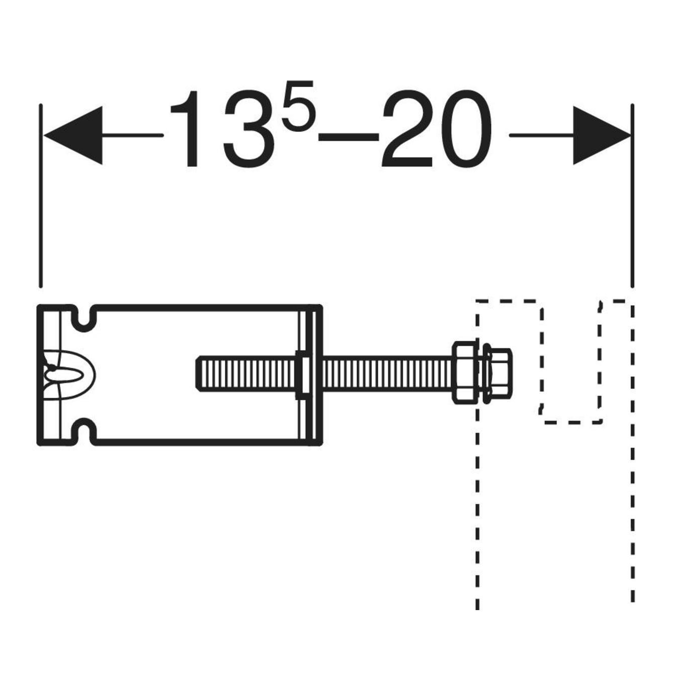 Geberit DuofixBasic set za kačenje ugradnog vodokotlića 111.839.00.2
