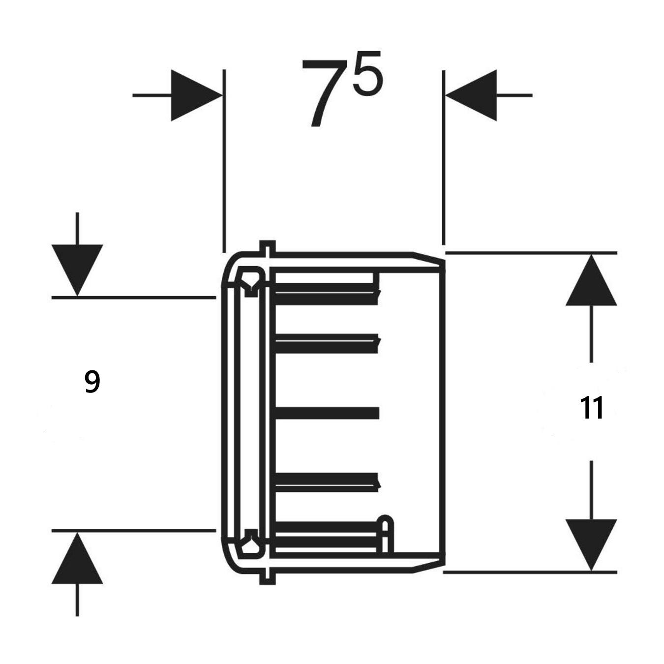 Geberit Pe spojnica 9x11 za priključno koleno 367.928.16.1