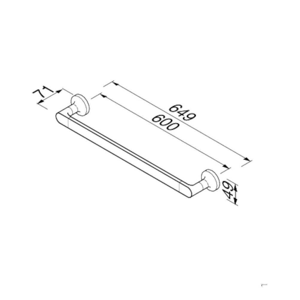 Geesa Tone 600 Chrome držač peškira 917307-02-60