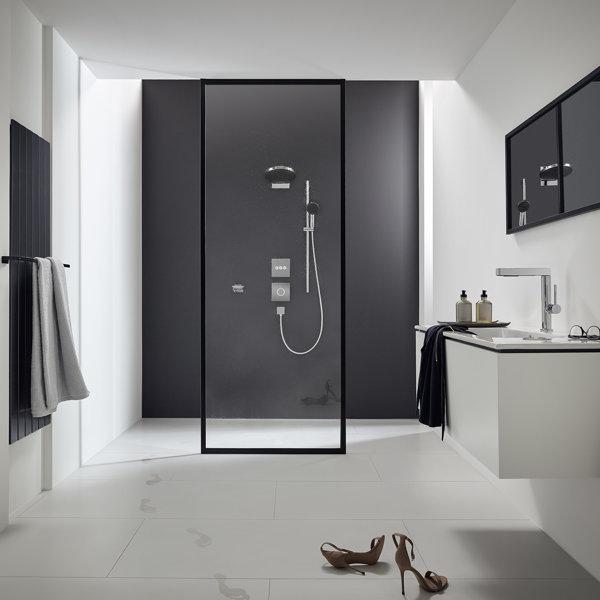 Hansgrohe Pulsify Select S 105 Chrome tuš set: ručni tuš sa 3 mlaza, Isiflex'B 1600 crevo za tuš i usponska šipka sa kliznim držačem 24161000