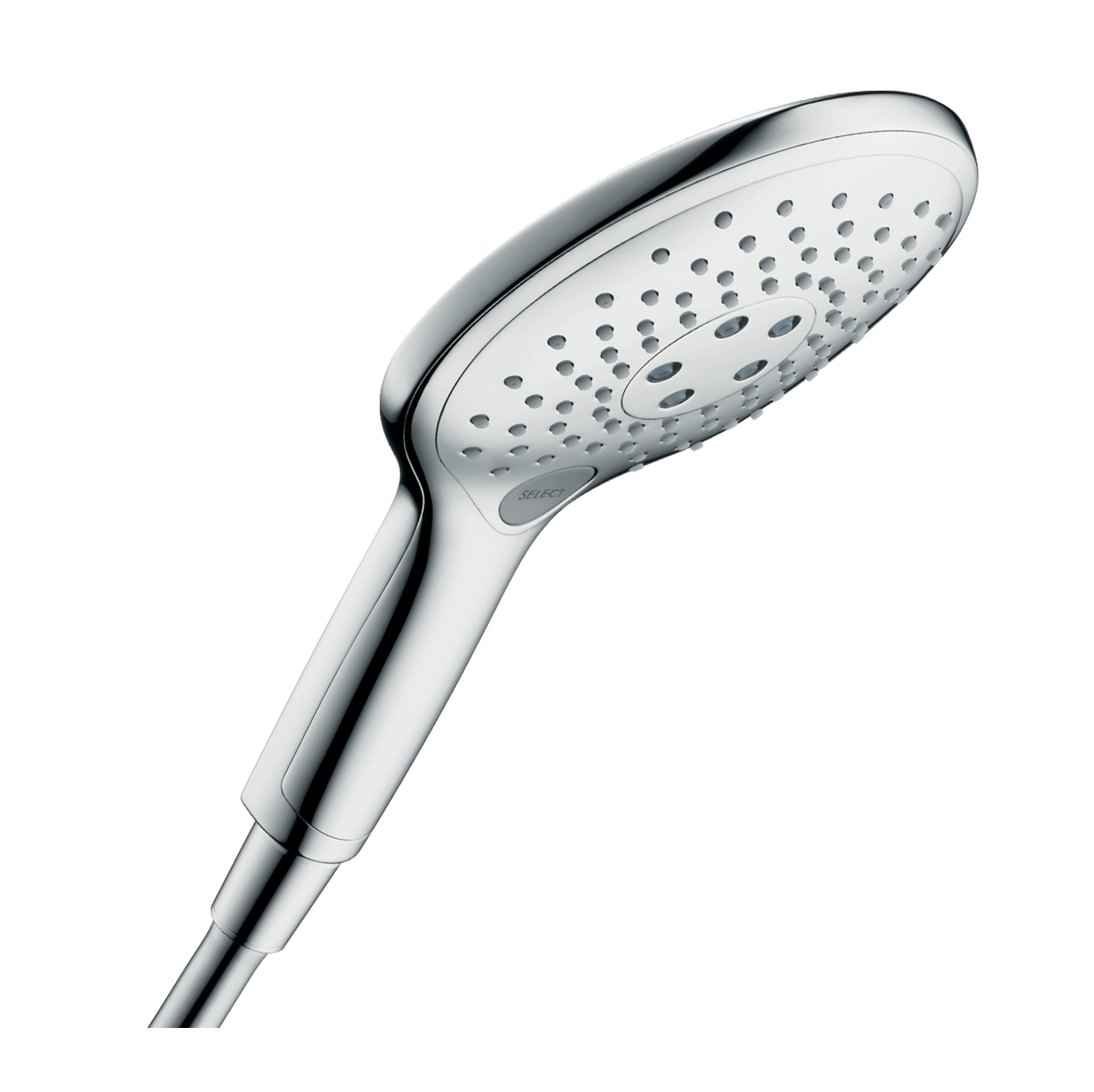 Hansgrohe Raindance Select S 150 Chrome: tuš set: usponska šipka, ručni tuš, Isiflex crevo za tuš i držač sapuna 27802000