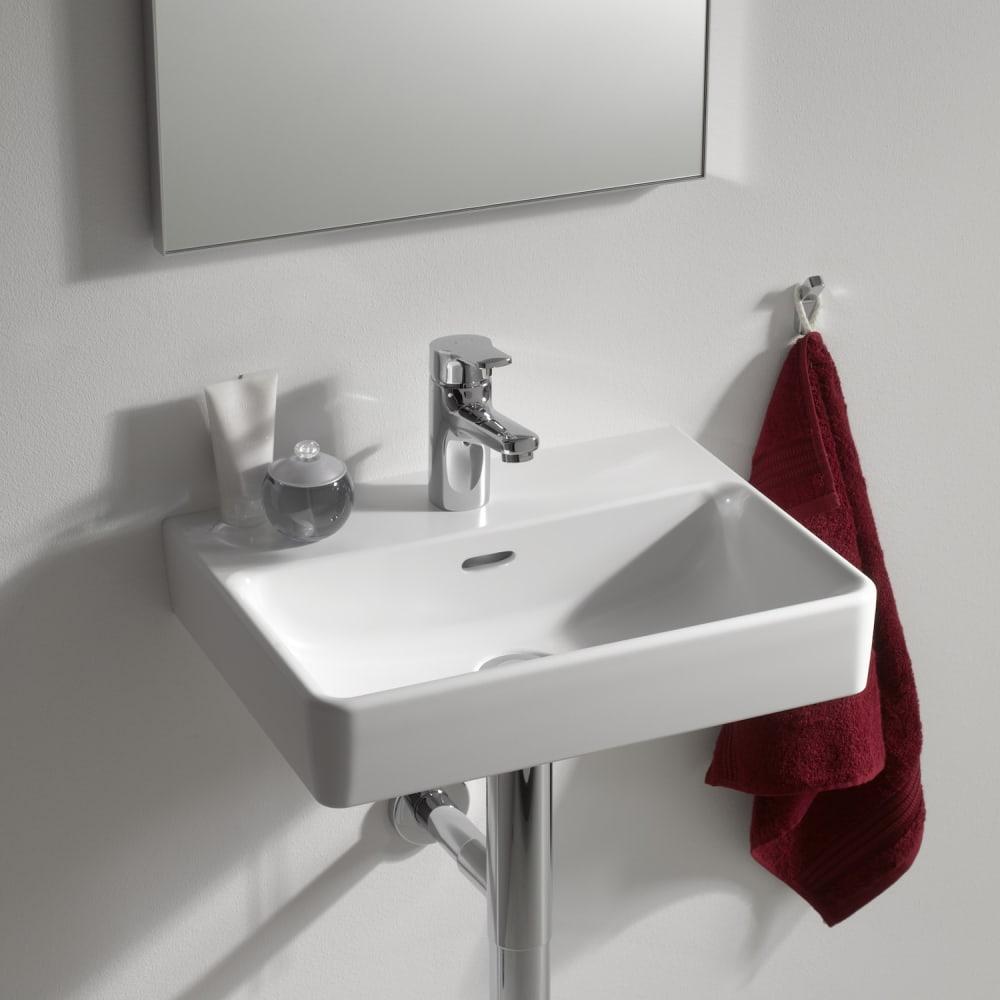 Laufen Pro S White umivaonik (lavabo) 45x34x8,5 konzolni sa prelivom 8.1596.1.000.109.1