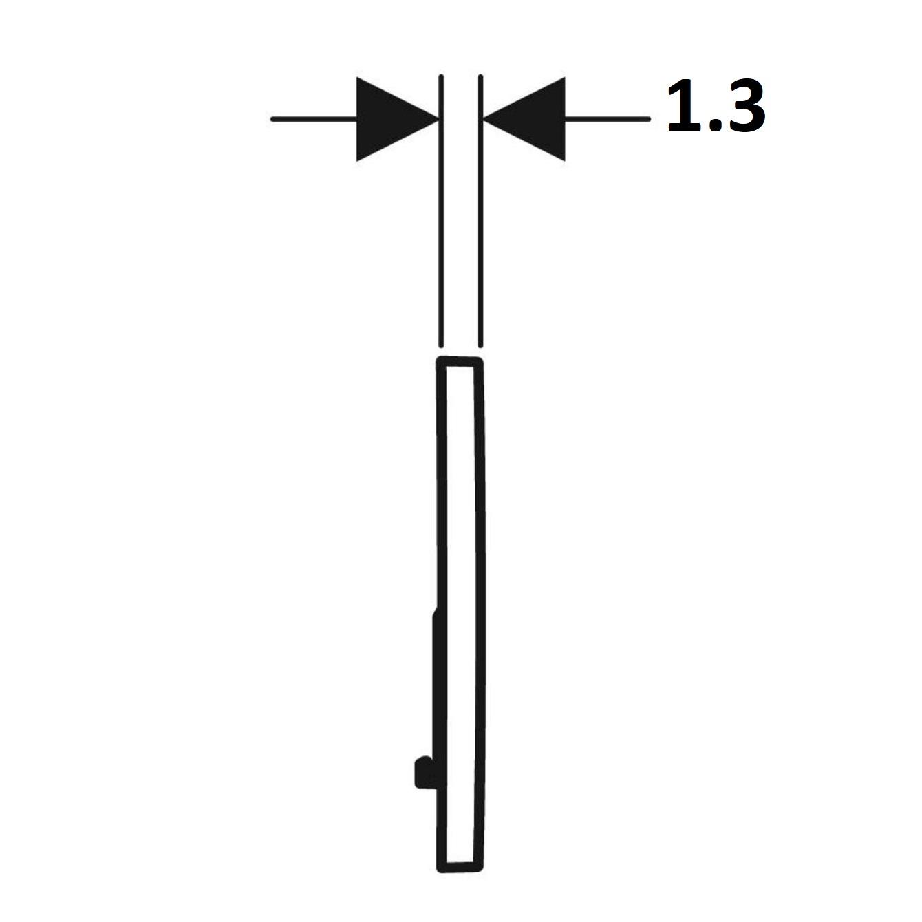 Geberit Sigma01 Chrome Matt taster za ugradne vodokotliće dvokoličinski sa okruglom tipkom debljine 13mm 115.770.JQ.5