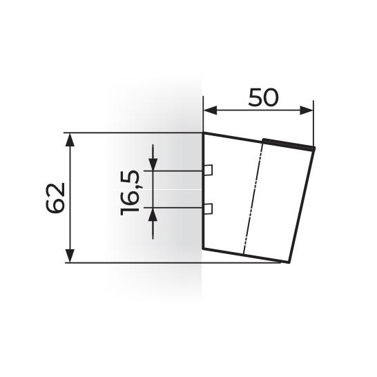 Rosan Stolz Chrome držač ručnog tuša zidni PDTV04