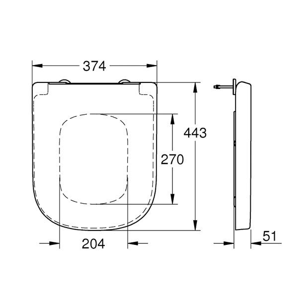 Grohe Euro Ceramic Alpine White SoftClose daska za WC šolju sporospuštajuća 39330001