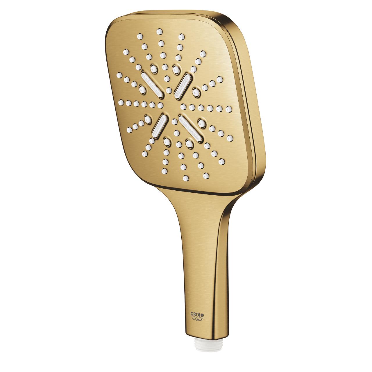 Grohe Rainshower SmartActive 130 Brushed Cool Sunrise ručni tuš sa 3 mlaza četvrtasti 26582GN0
