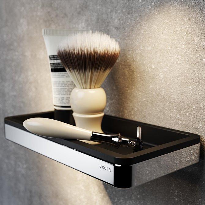 Geesa Frame 210 Black/Chrome polica 918802-02-06