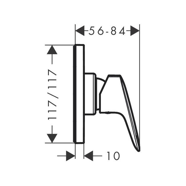 Hansgrohe Logis Chrome mešač sa 1 funkcijom 71604000