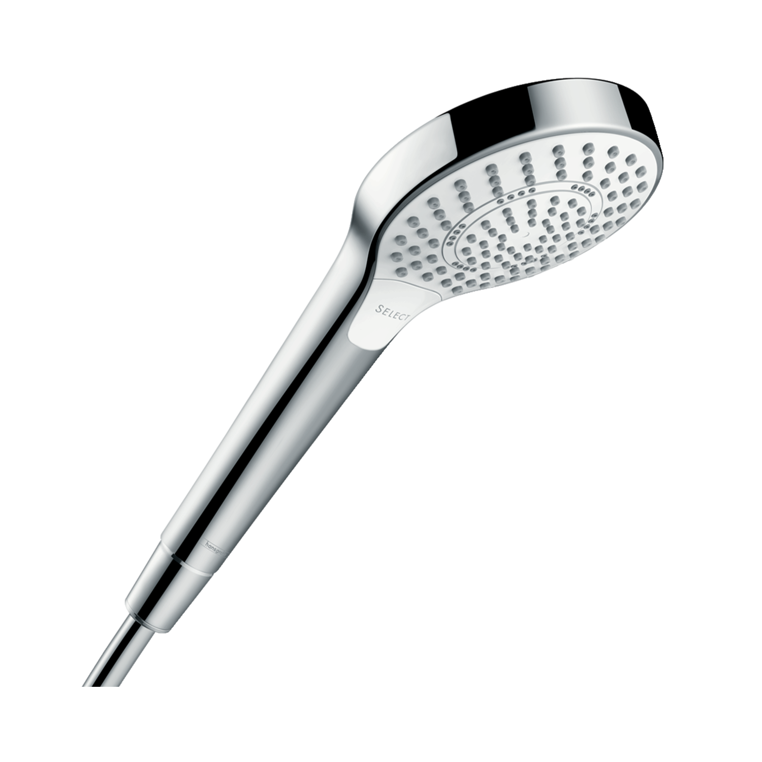 Hansgrohe Croma Select S 110 White/Chrome tuš set: ručni tuš sa 3 mlaza, Isiflex'B 1600 crevo za tuš i usponska šipka sa kliznim držačem 26560400