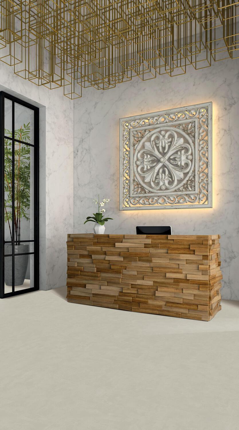 Tarkett ModularT 7 Tile Glue-Down Stucco Cold Beige 257022069 50x100 2,5mm LVT obloga koja se lepi sa duboko oborenim ivicama 4.000 280.000