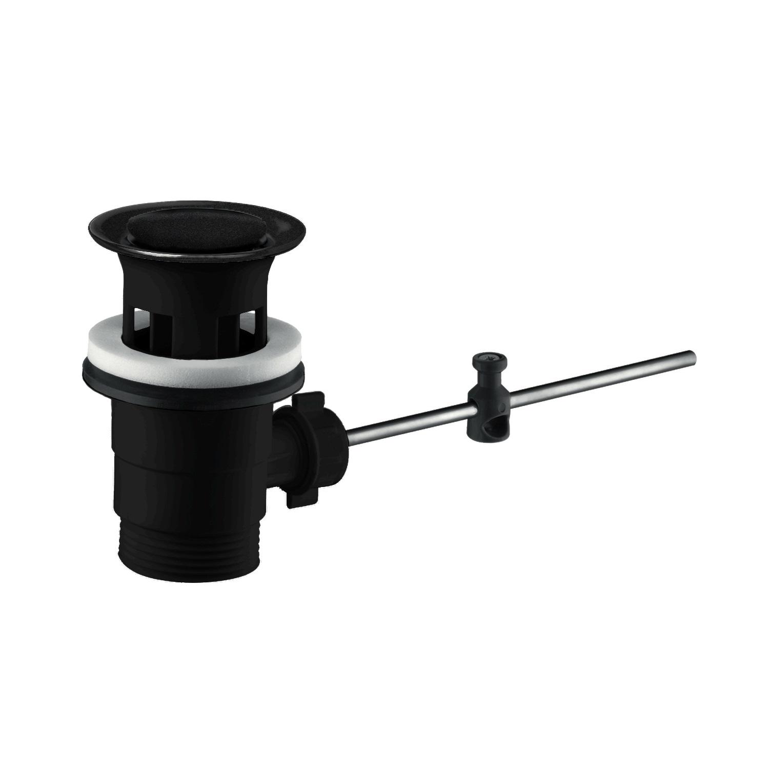 Hansgrohe Logis 100 Matt Black baterija (slavina) za bide sa odlivnim ventilom sifona pop-up 71200000