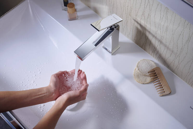 Hansgrohe Tecturis E CoolStart 110 Chrome baterija (slavina) za umivaonik  sa odlivnim ventilom sifona pop-up 73018000