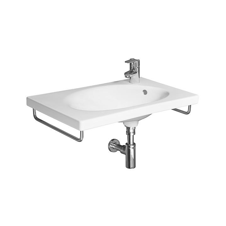 Jika Tigo White umivaonik (lavabo) 65x38,5x0,4 konzolni sa rupom za bateriju desno i sa prelivom 8.1221.6.000.106.1