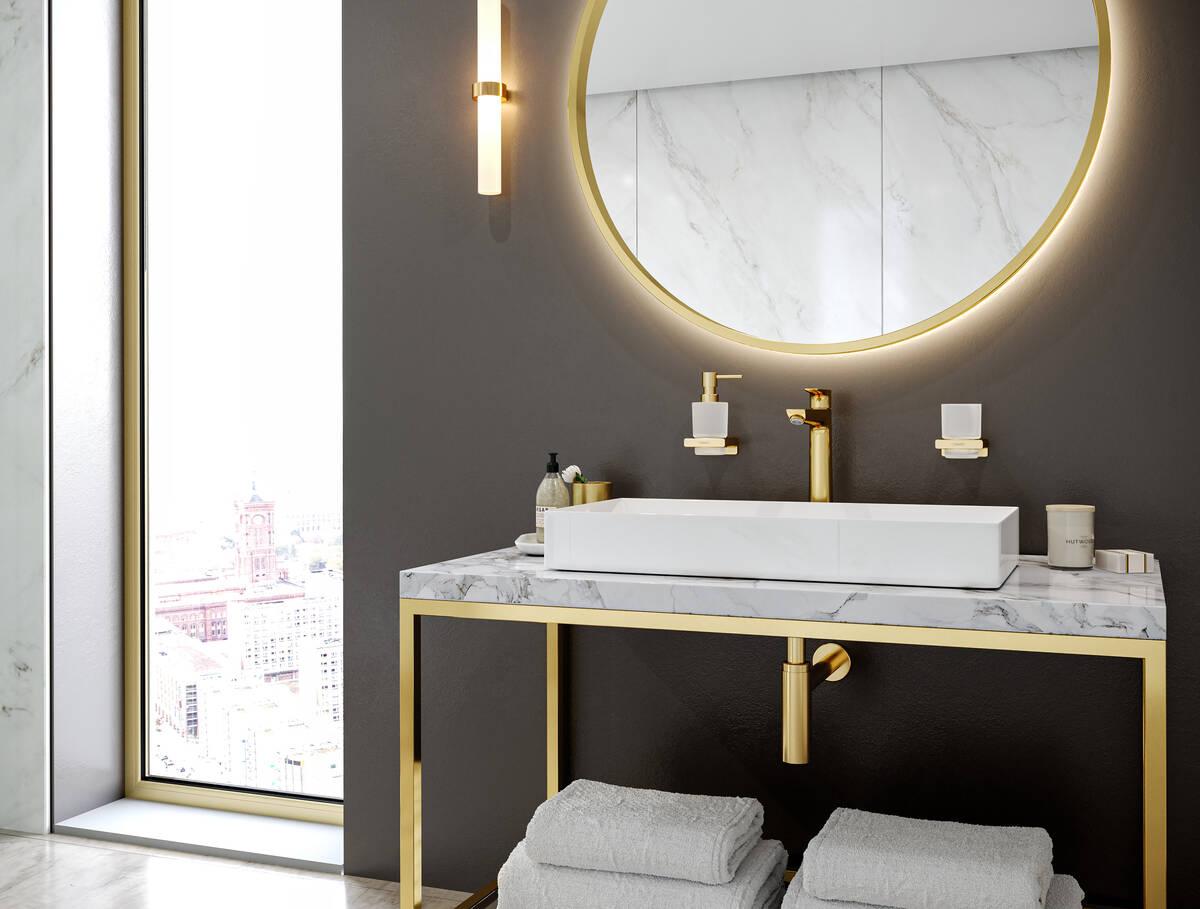 Hansgrohe Talis E 240 Polished Gold Optic baterija (slavina) za umivaonik 71717990