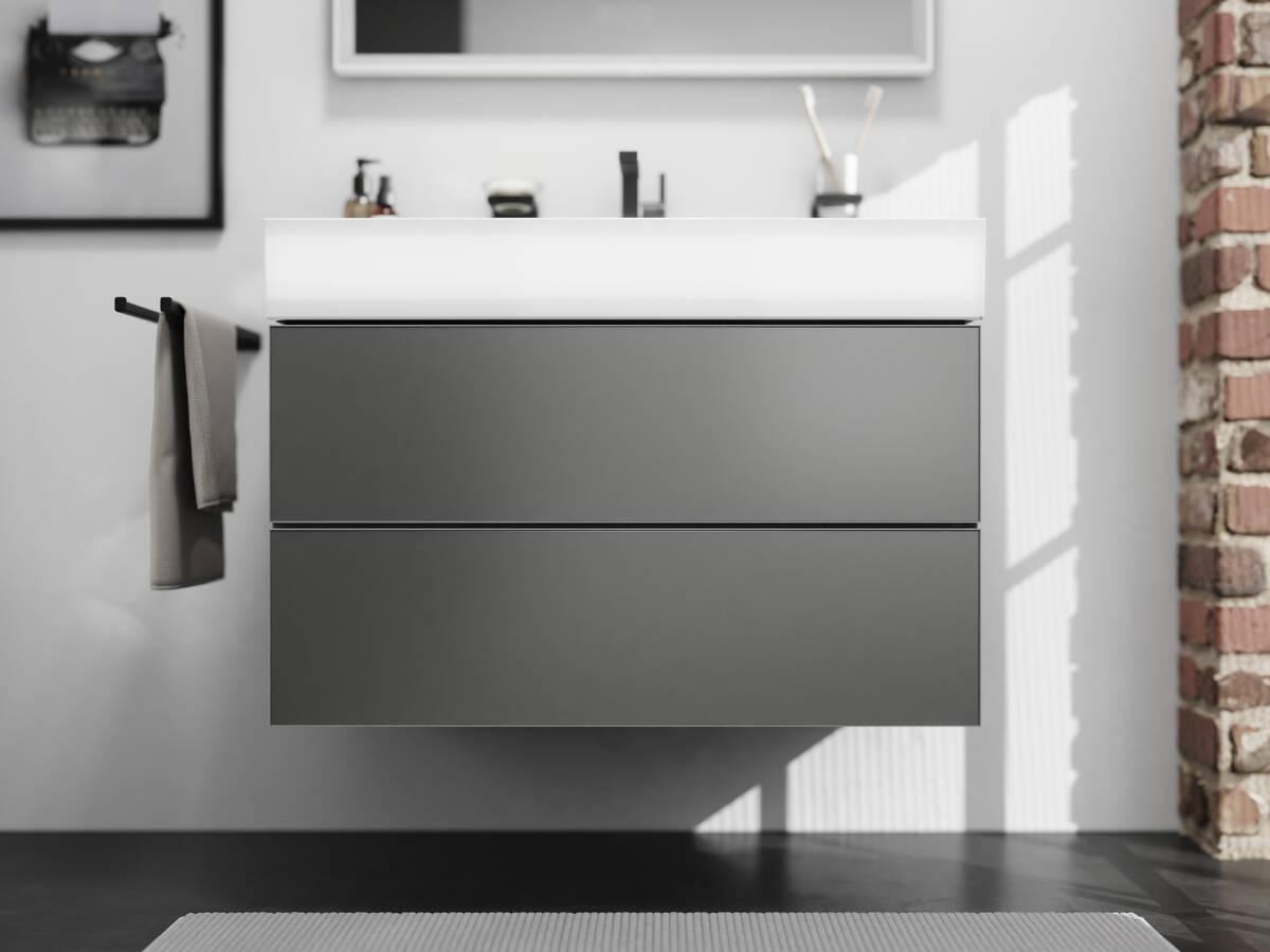 Hansgrohe AddStoris 445 Matt Black držač peškira dvostruki 41770670