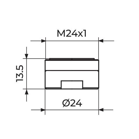 Rosan Noperl M24 perlator Cascade SLC - guma PPM24SLC