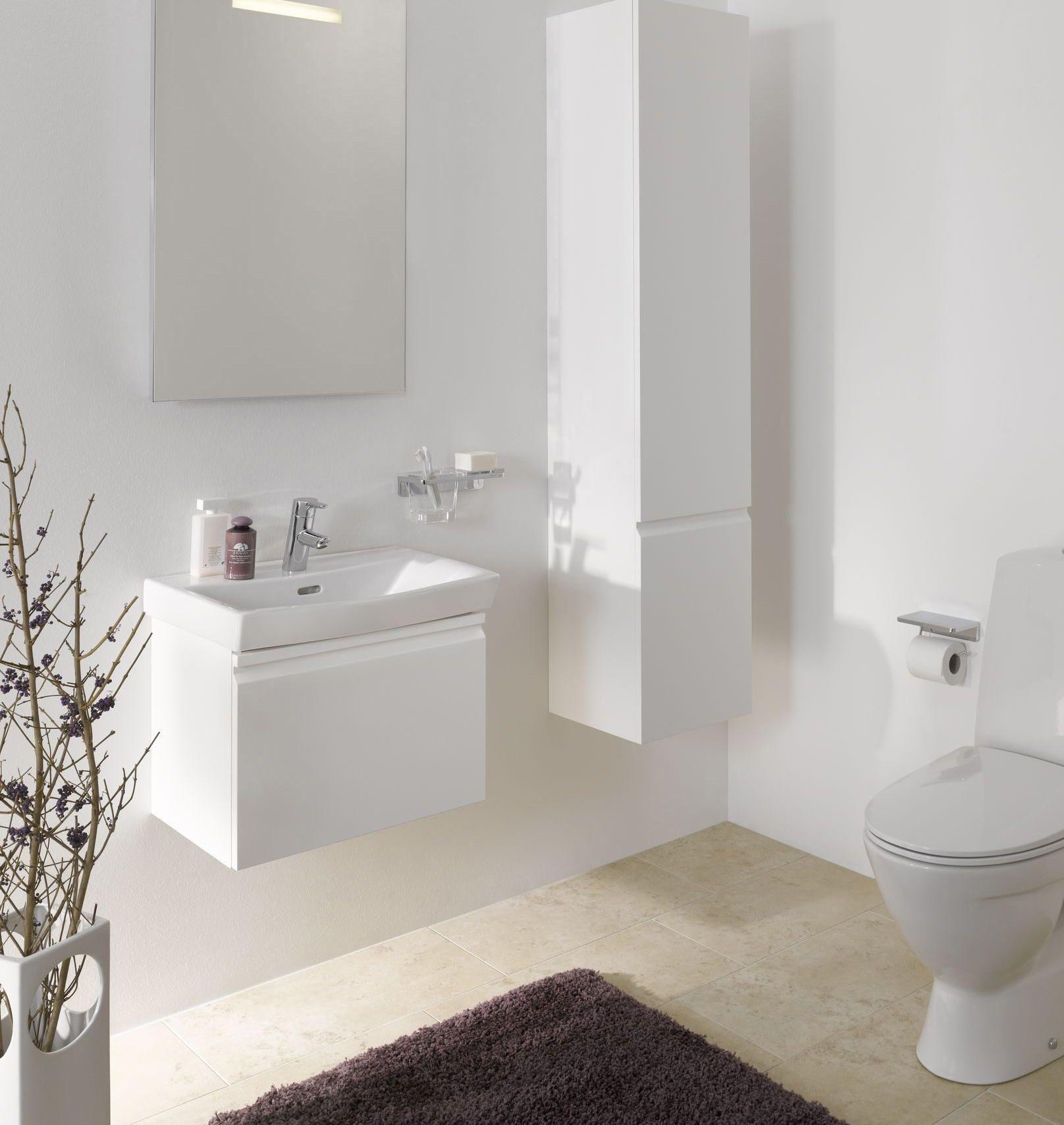 Laufen Pro S White kupatilski ormar sa jednim vratima sa šarkama desno i četiri staklene police 4.8312.2.095.463.1