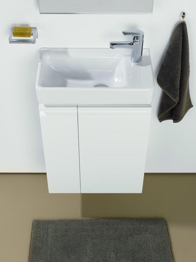 Laufen Pro S White umivaonik (lavabo) 48x28x8,5 konzolni sa rupom za bateriju desno i sa prelivom 8.1595.4.000.104.1