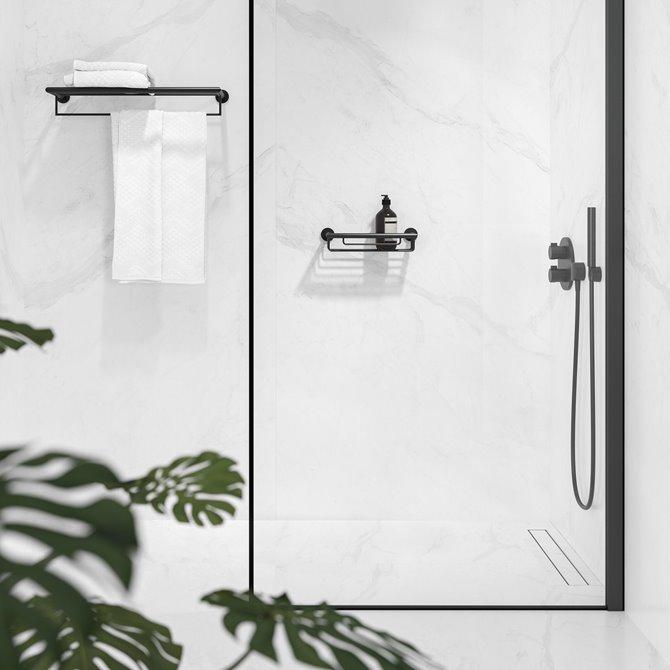 Geesa Nemox Black korpa za tuš kabinu  916514-06-30