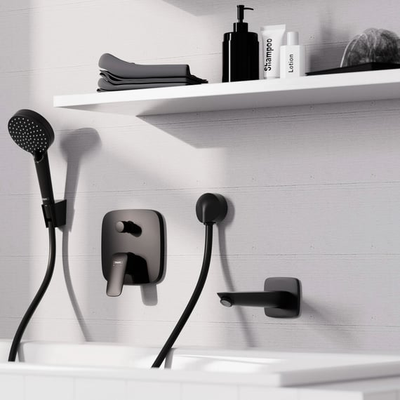 Hansgrohe Logis 200 Matt Black izliv zidni 71410670