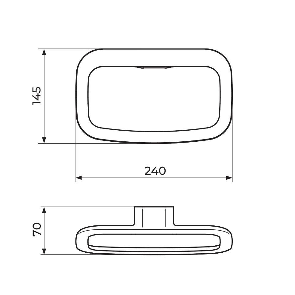 Rosan Stolz Chrome držač peškira prstenasti 1903