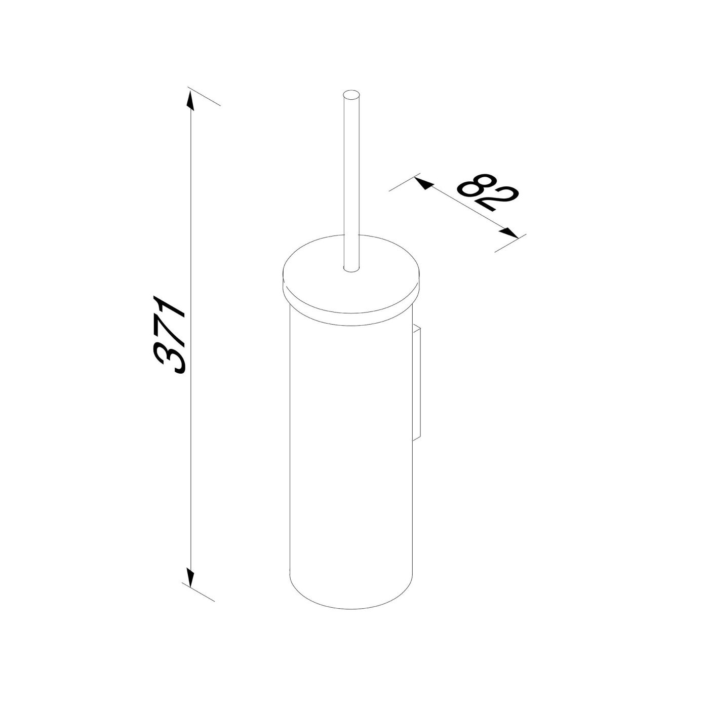 Geesa Nemox Chrome WC četka sa držačem 916511-06