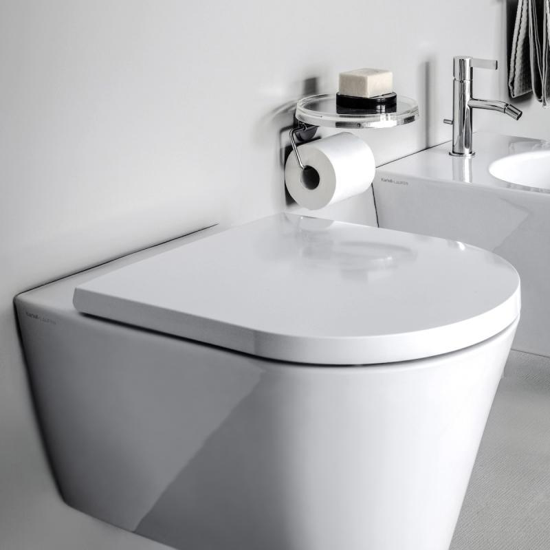 Laufen Kartell Black Glossy WC daska sporospuštajuća, lakoskidajuća 8.9133.3.020.000.1