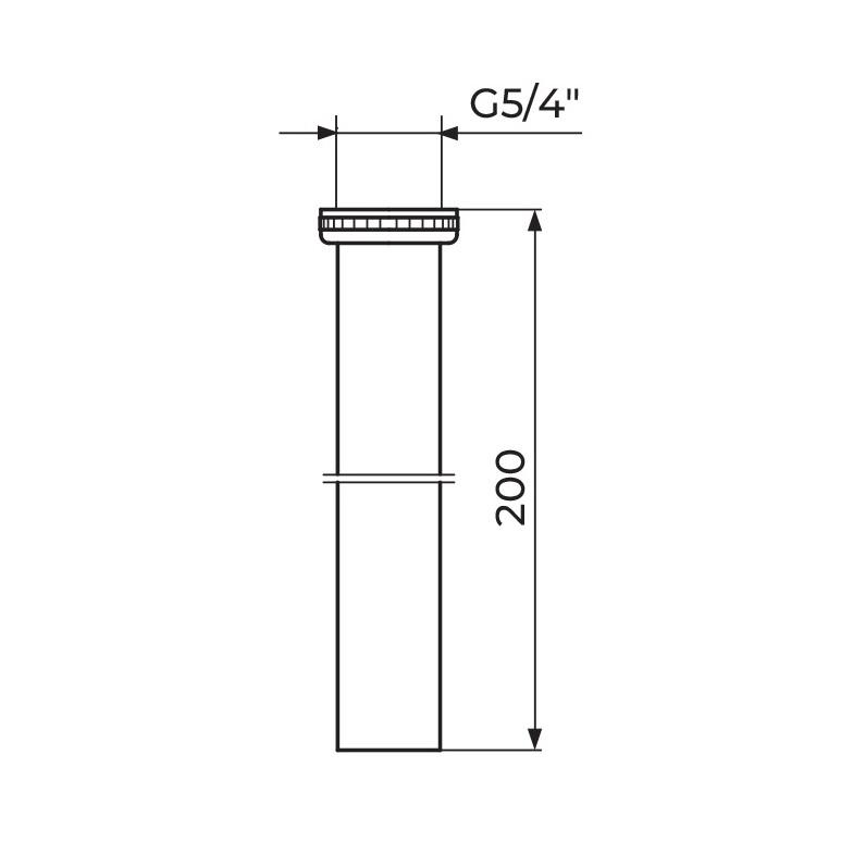 Rosan 200 Chrome produžetak za sifon sa navojem 5/4