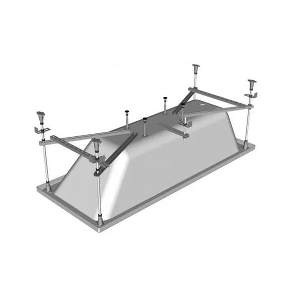 Kolpa San Evelin/Tamia White 170x75 kraća i duža obloga i postolje (podkonstrukcija) za kade za kupanje četvrtaste visine oko 57cm 571280