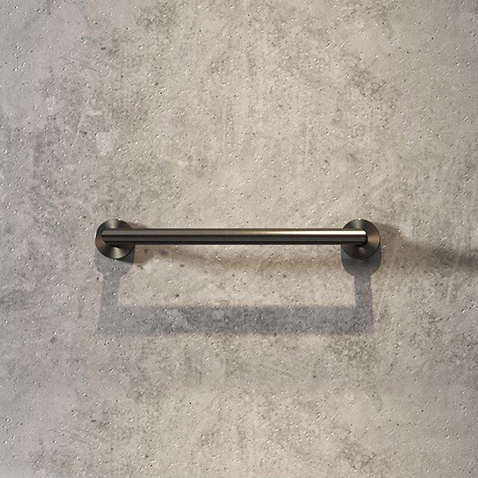 Geesa Nemox Brushed Metal Black držač peškira 916506-09