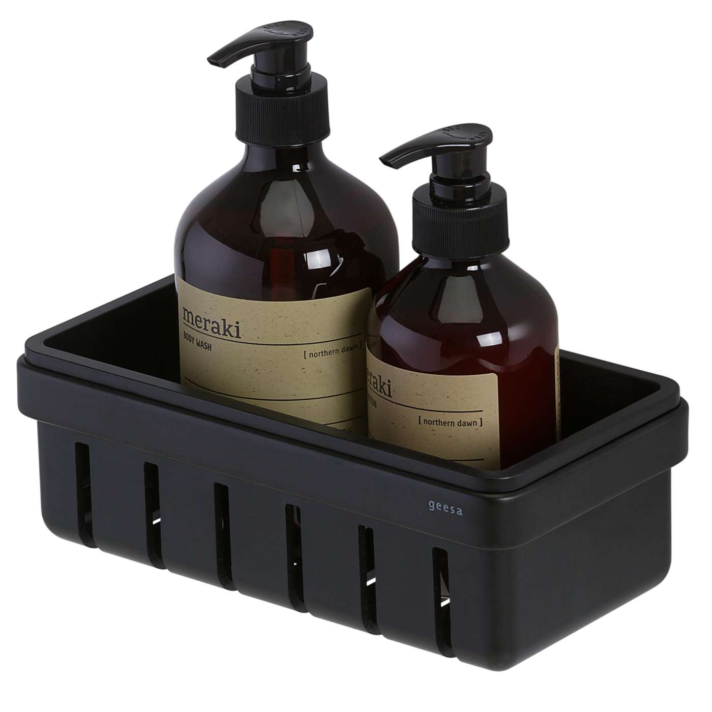 Geesa Frame 210 Black mrežasta korpa za tuš kabinu 918801-06-06