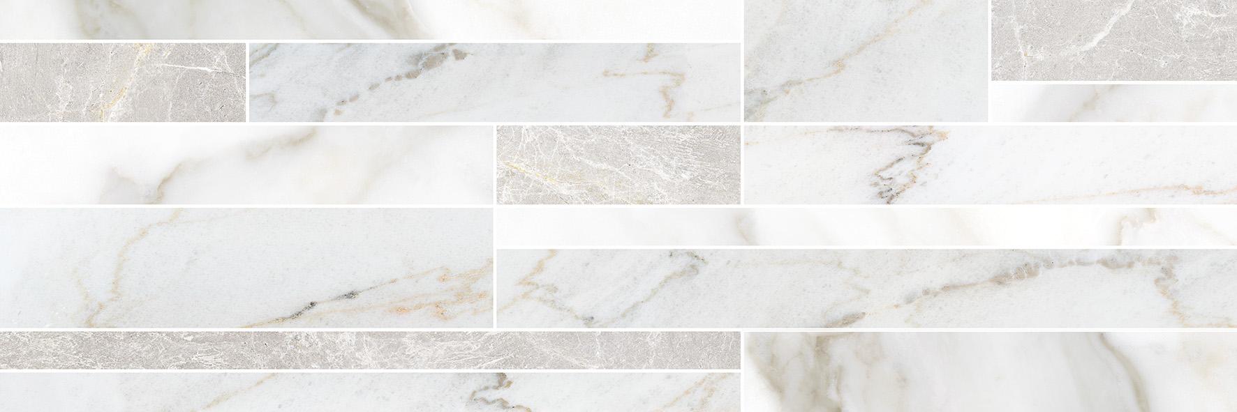 Keramika Kanjiža Marmo Bianco Scala 25x75 9,2mm pločica zidna 1.312 62.976