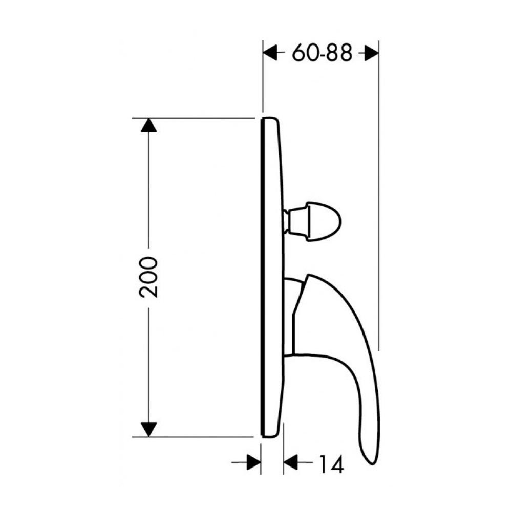 Hansgrohe Focus E Chrome mešač sa prebacivačem sa 1 funkcijom 31745000