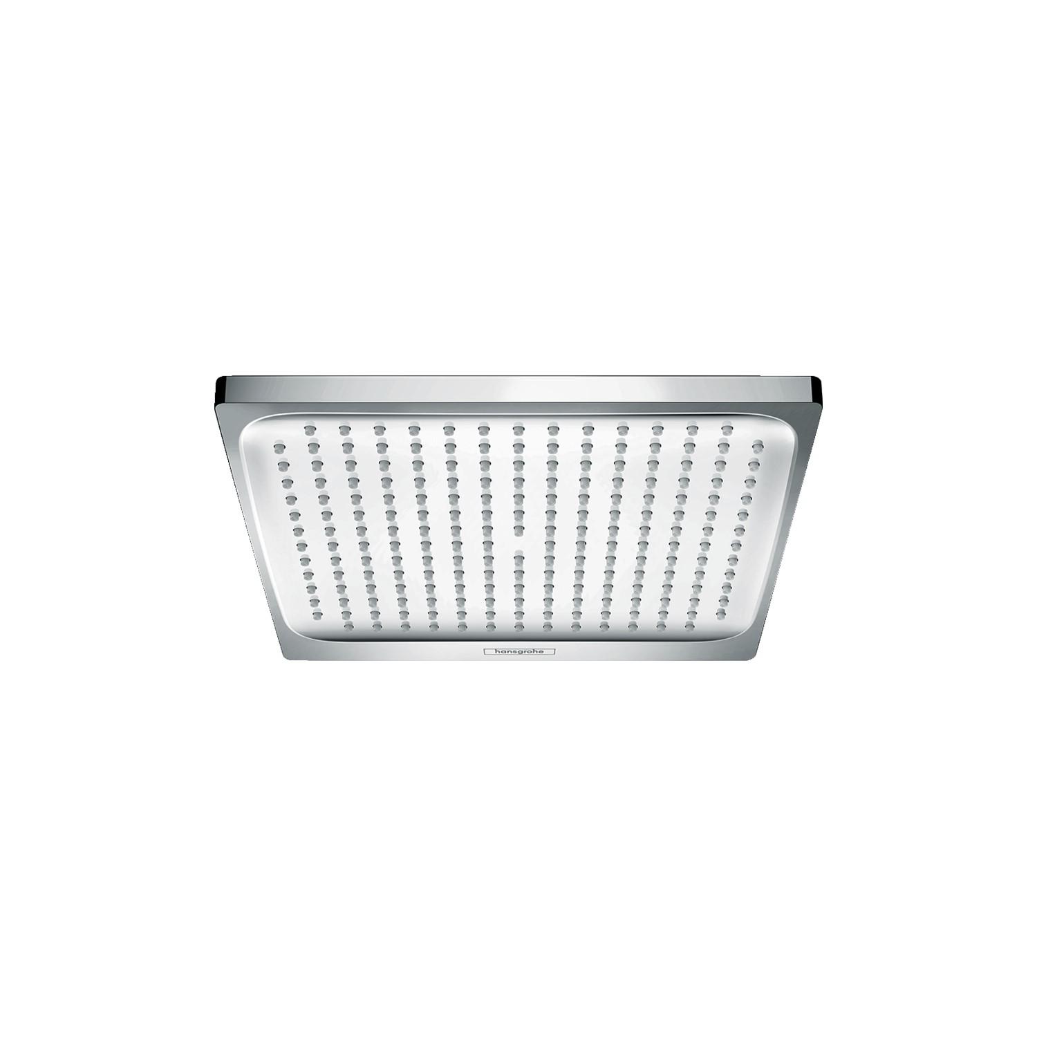 Hansgrohe Crometta E 240 Chrome tuš sistem usponski sa termostatskim mešačem, ručnim tuš setom i četvrtastim nadglavnim tušem 27271000