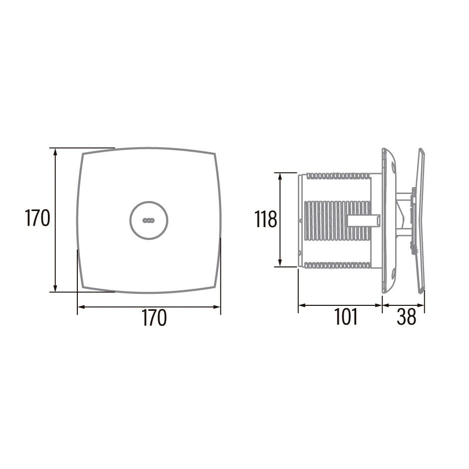 Cata X-Mart 12 Matic White kupatilski ventilator sa autoklapnom 01025000 -A