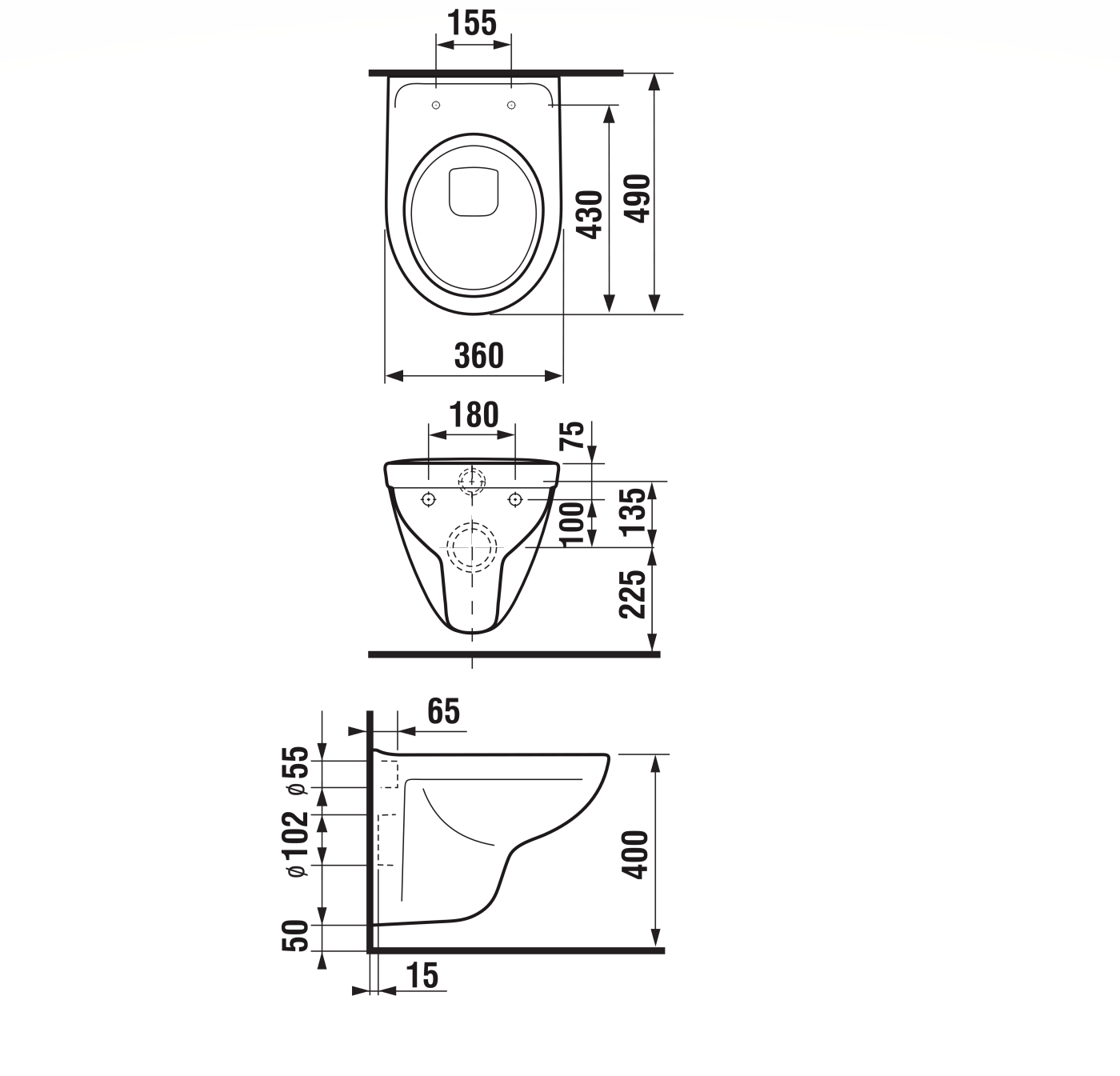 Jika Lyra Plus White WC šolja 36x49x38,5 konzolna 8.2338.2.000.000.1