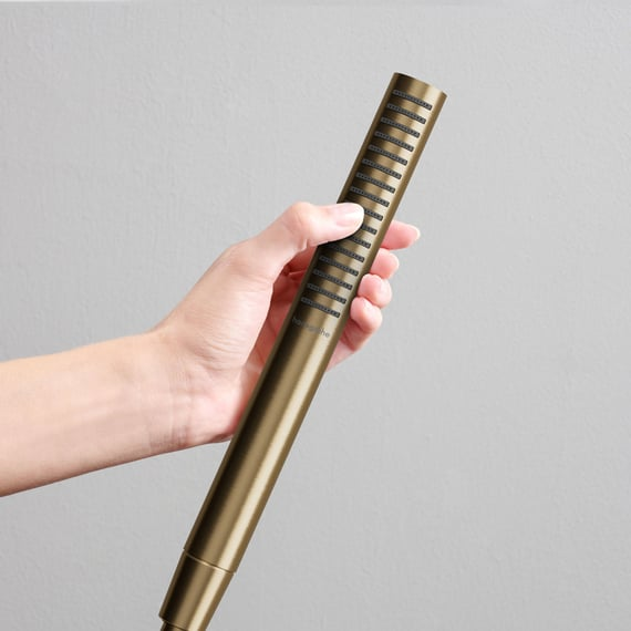 Hansgrohe Pulsify S EcoSmart+ 100 Brushed Bronze ručni tuš sa 1 vrstom mlaza 24126140