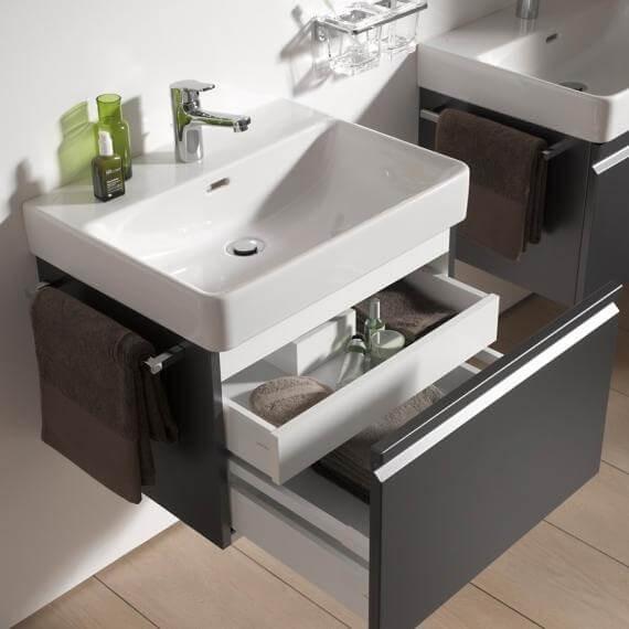 Laufen Pro S White umivaonik (lavabo) 60x46,5x9,5 konzolni i nadgradni sa rupom za bateriju i prelivom 8.1696.3.000.104.1