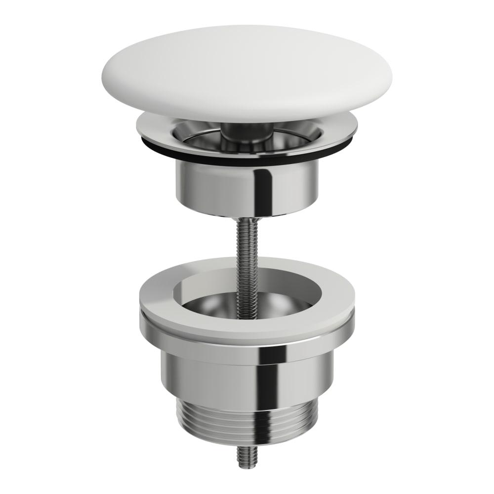 Laufen Il Bagno Alessi White LCC umivaonik (lavabo) 90x50x16,5 konzolni sa levim zaravanjenjem i keramičkim poklopcem odlivnog ventila sifona nezatvorivim 8.1497.6.400.109.1