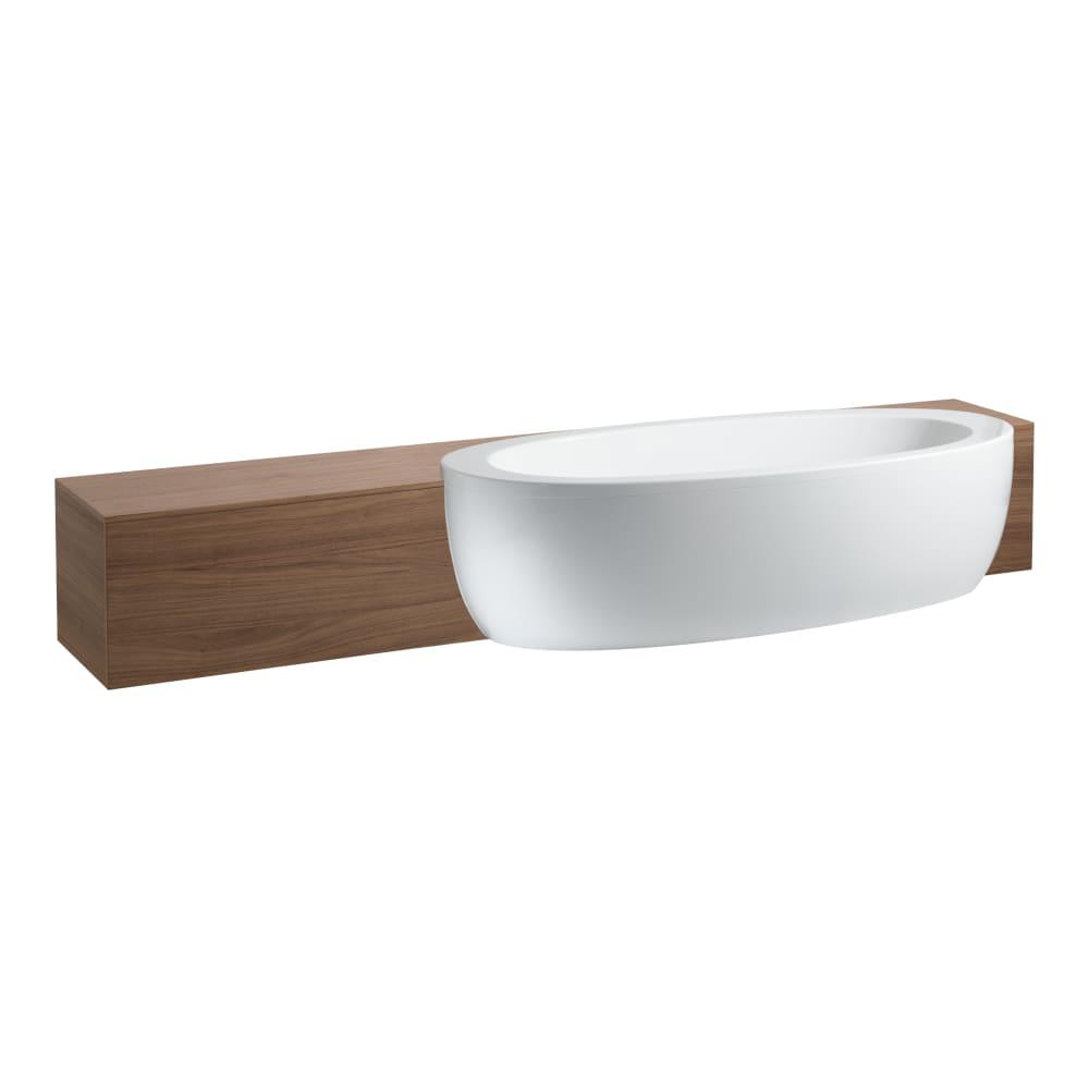 Laufen Il Bagno Alessi White kada 203x102x57,5 ovalna, poluugradna, sa centralnim izrezom 2.4497.0.000.000.1